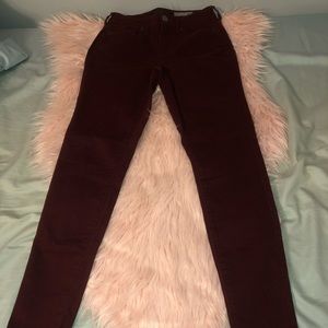 Maroon Skinny Jeans